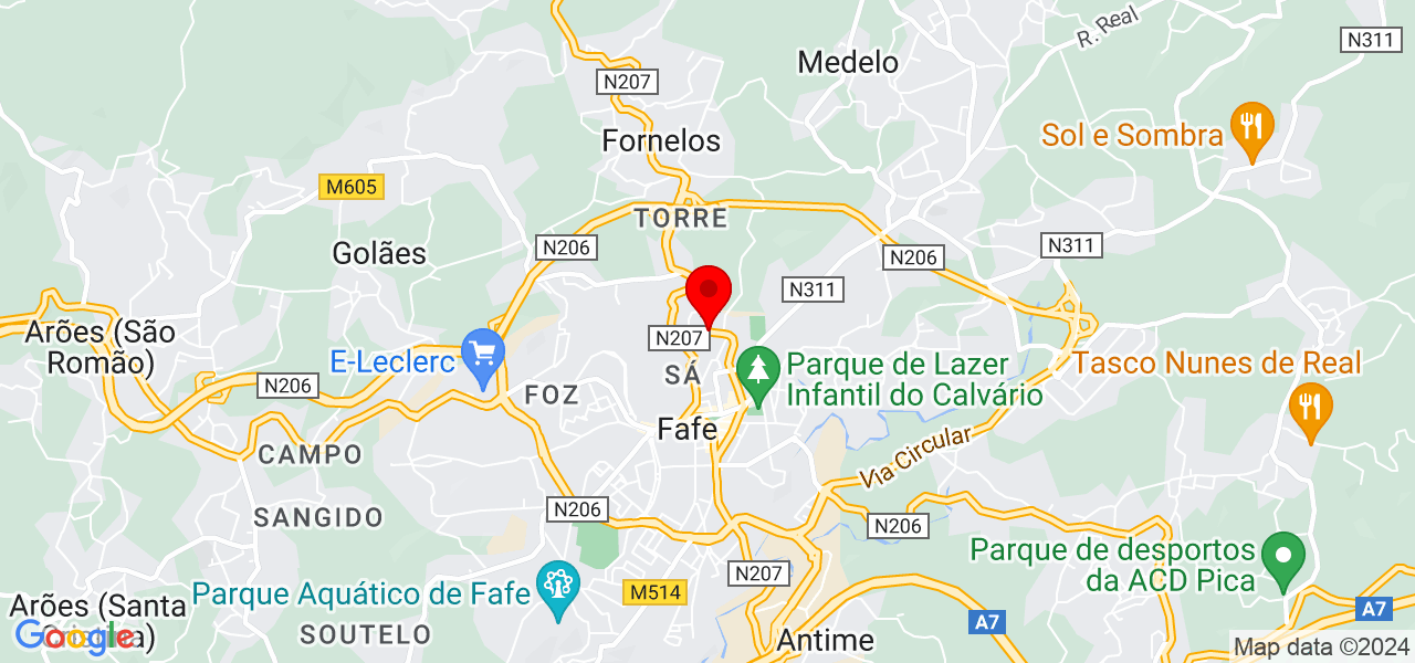 Bruno Ribeiro - Braga - Fafe - Mapa