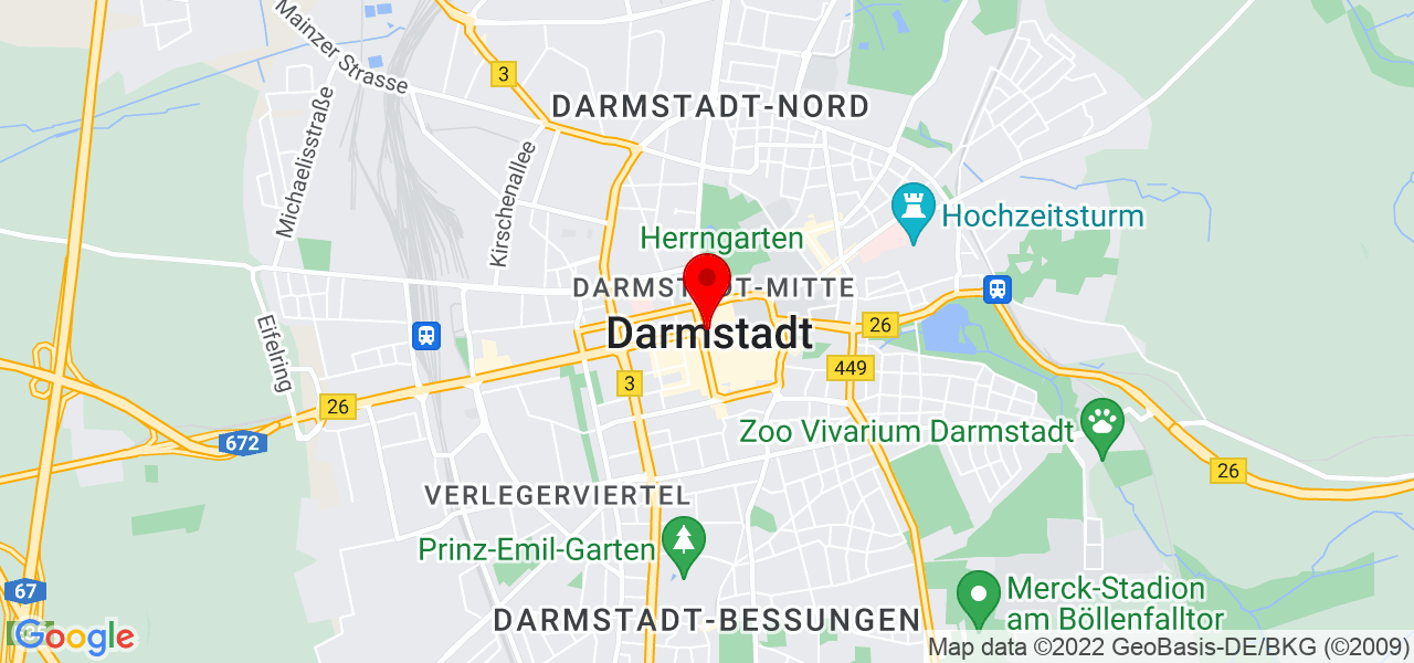Cihan Öksüz - Hessen - Darmstadt - Karte