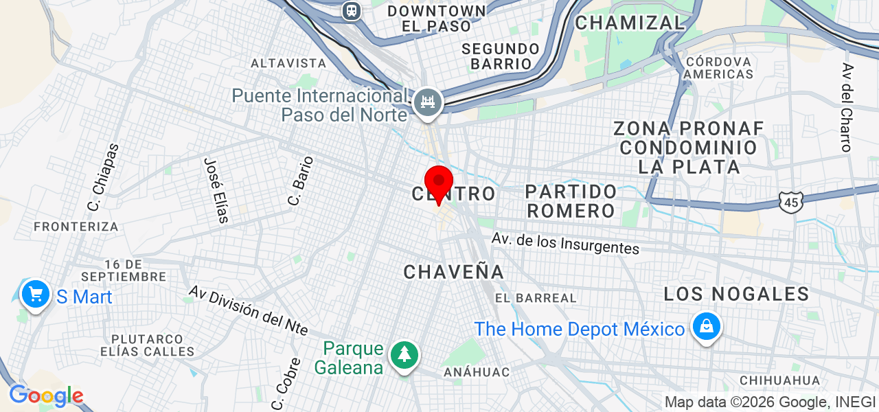 Bryseida Villalobos - Chihuahua - Juárez - Mapa