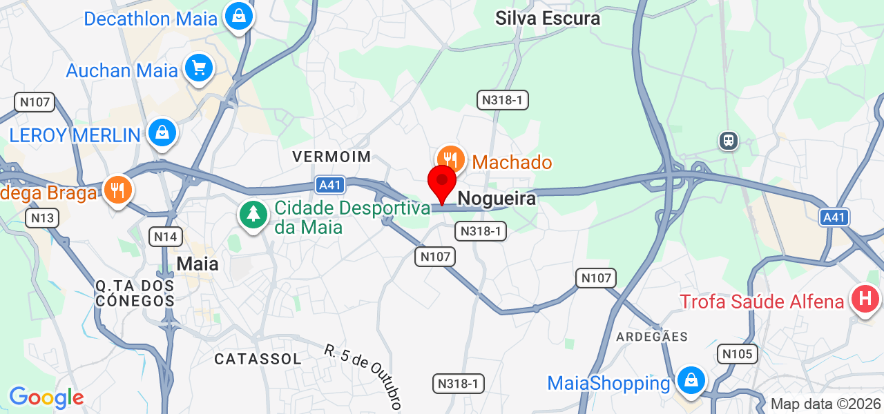 Oráculo do Limiar - Porto - Maia - Mapa