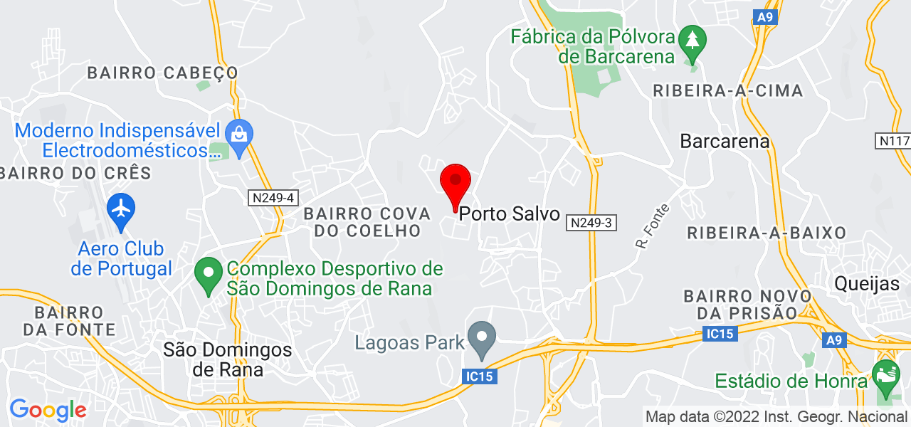 Robério - Lisboa - Oeiras - Karte