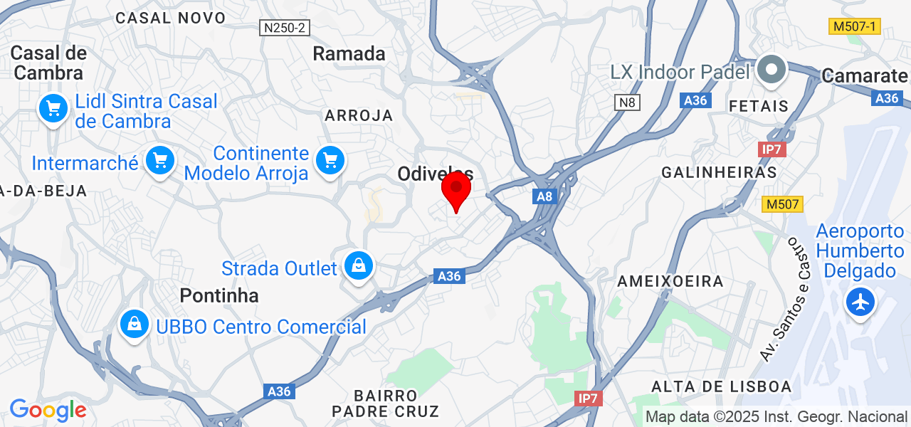 Mila Rocha - Lisboa - Odivelas - Mapa