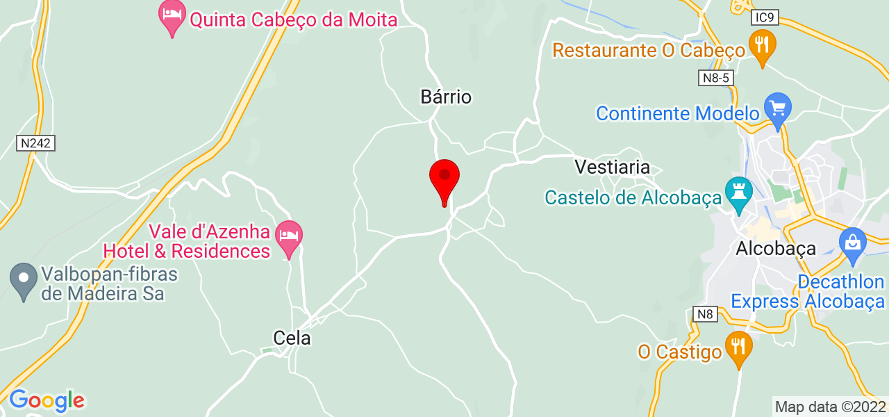 Jorge Pereira Remodelações - Leiria - Alcobaça - Map