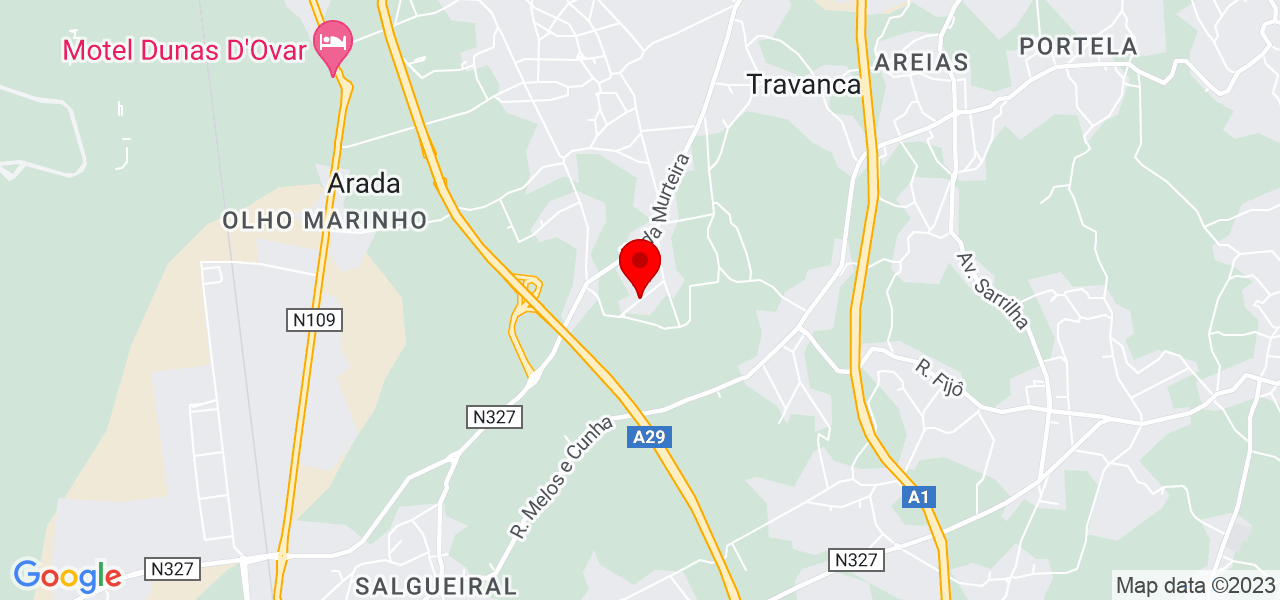 In&ecirc;s - Aveiro - Ovar - Mapa