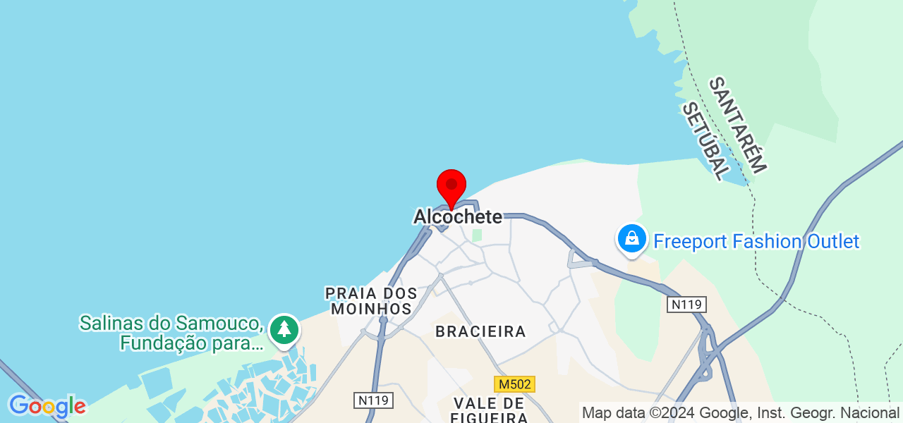 Marketing digital conexbion - Setúbal - Alcochete - Map