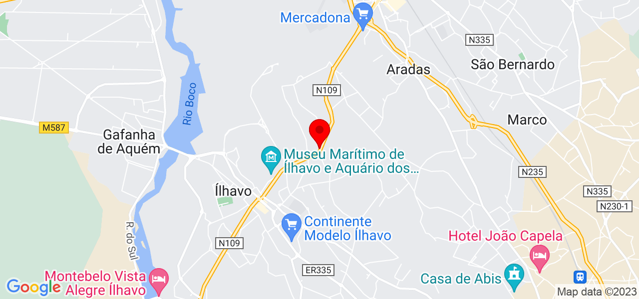 Paula - Aveiro - Ílhavo - Mapa
