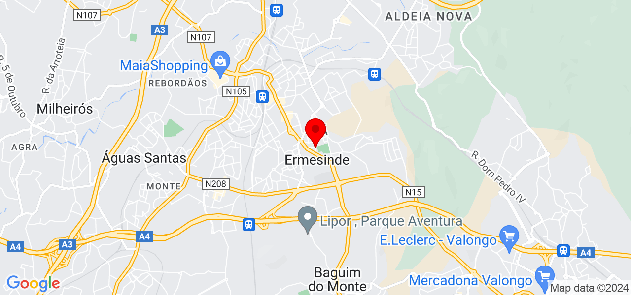 Bruno&amp;Menezes Metalomecanica Lda - Porto - Valongo - Mapa