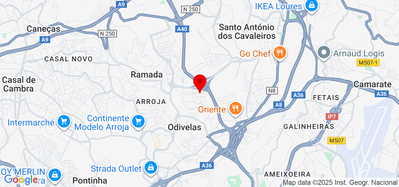Aléxia Gomes - Lisboa - Odivelas - Mapa