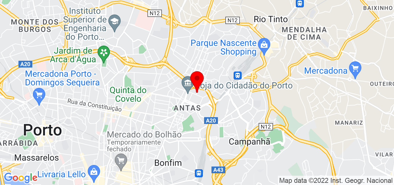 H&eacute;lder Coelho - Porto - Porto - Mapa