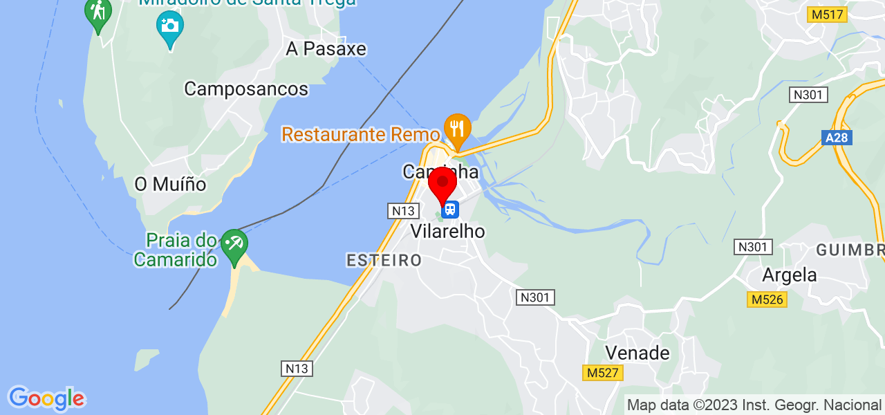 Estefania - Viana do Castelo - Caminha - Mapa