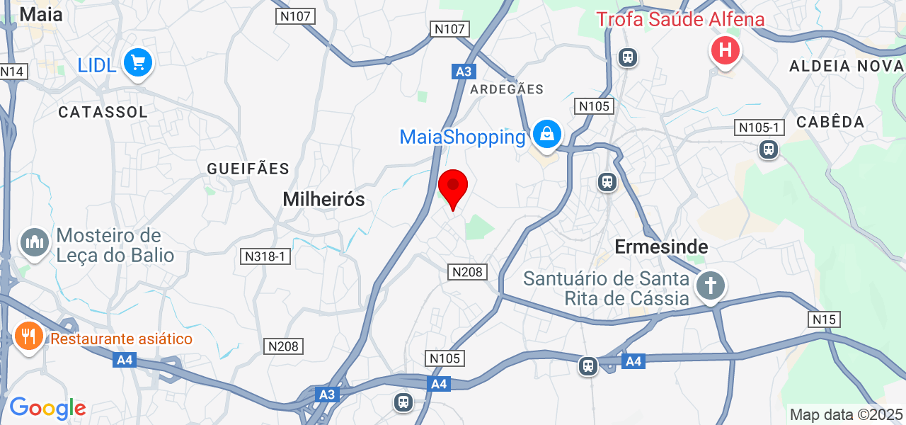 Cristina Pereira - Porto - Maia - Map
