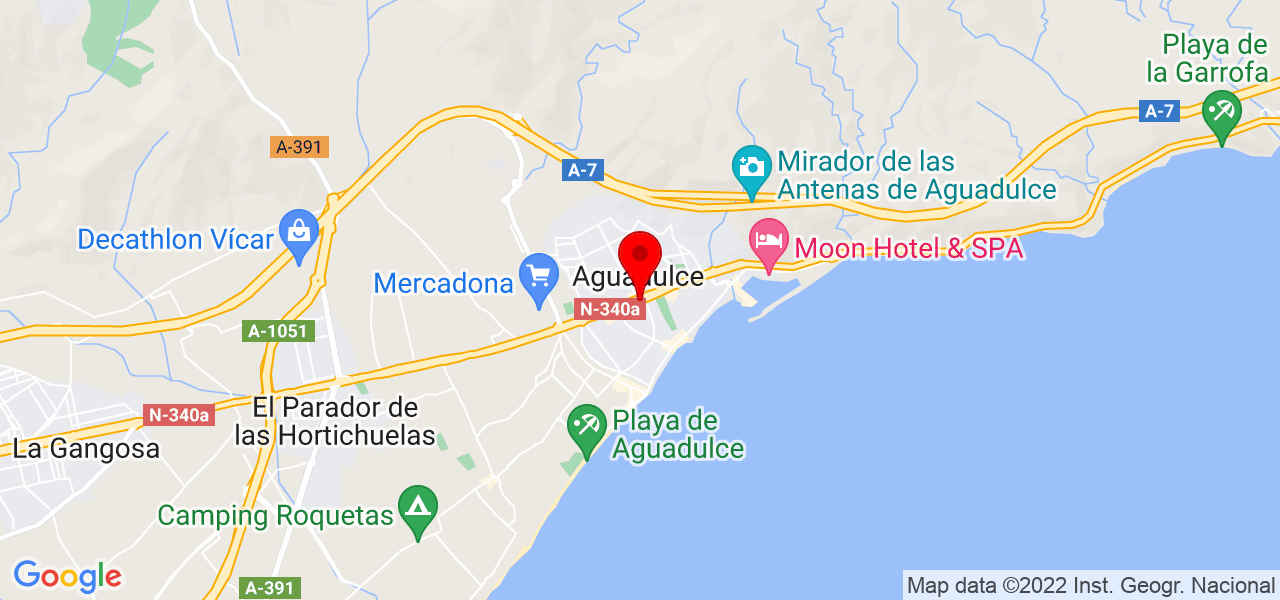 Luc&iacute;a - Andalucía - Roquetas de Mar - Mapa