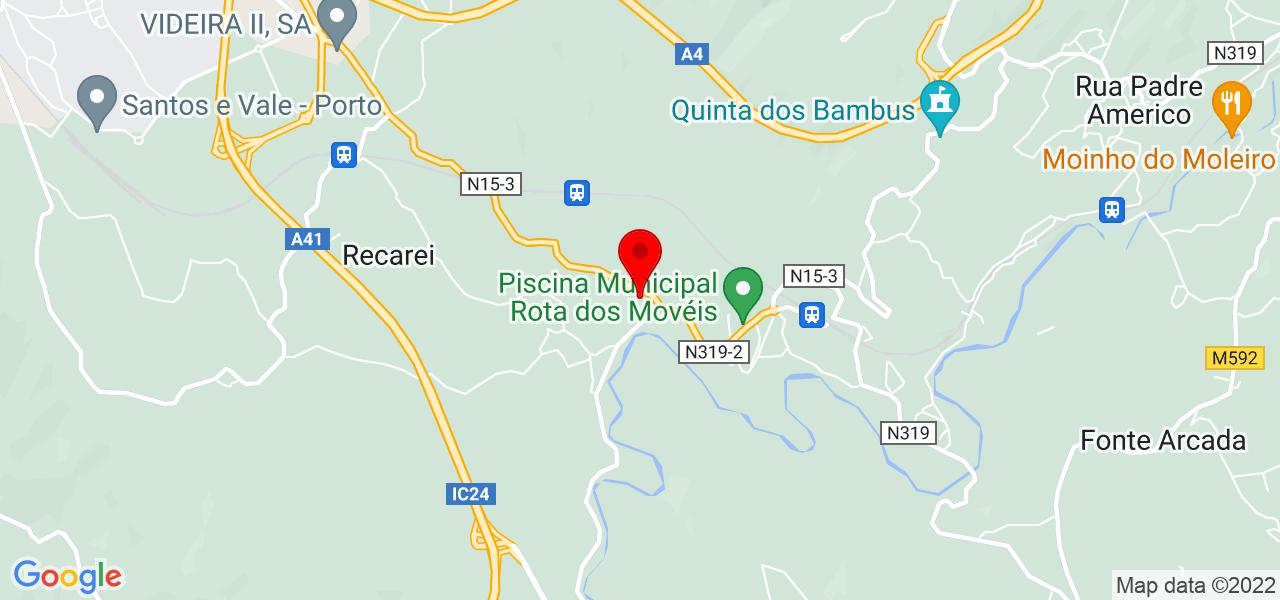 Kurvatura - Porto - Paredes - Mapa