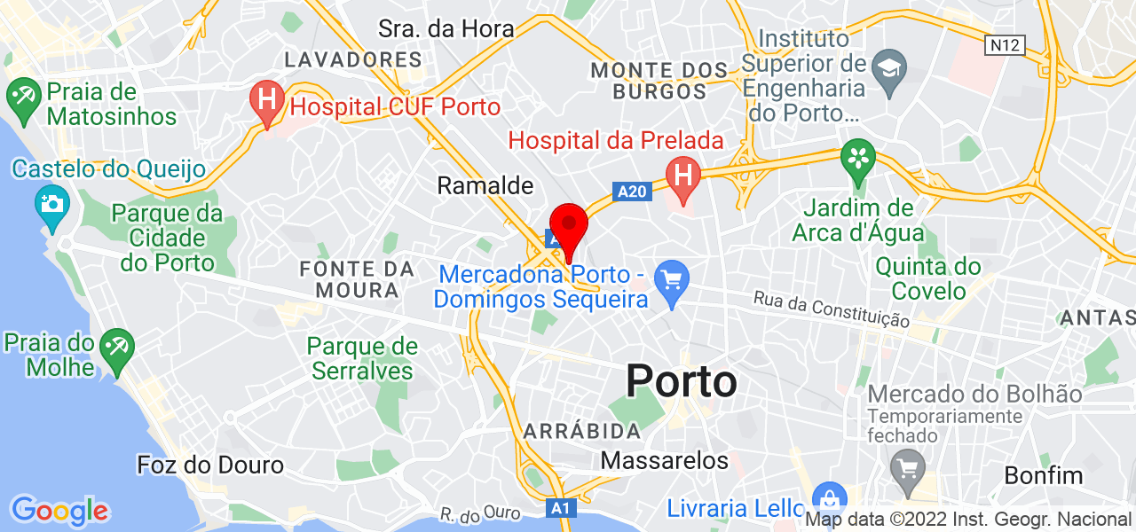 Pedro Albuquerque - Porto - Porto - Mapa
