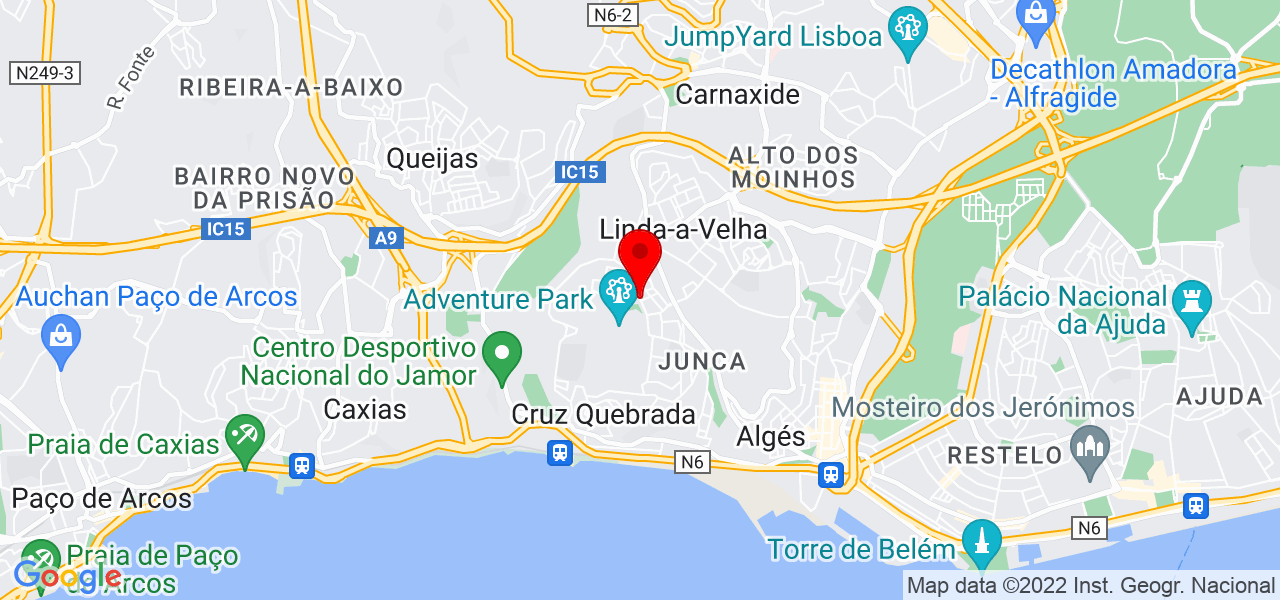 Mafalda Silvestre - Lisboa - Oeiras - Mapa