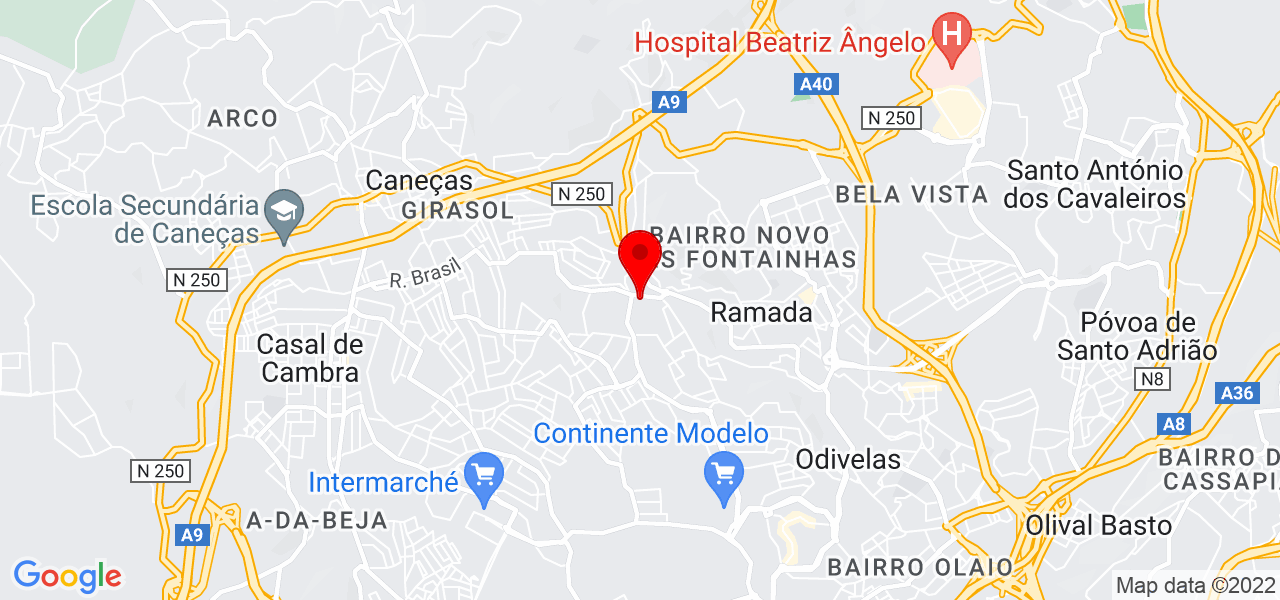 Alexandre Oliveira - Lisboa - Odivelas - Mapa