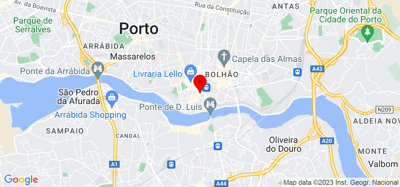 M&ocirc;nica  Barbosa - Porto - Porto - Mapa