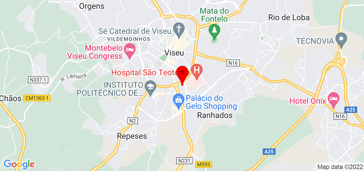 Ana Maria Lopes Unipessoal Lda - Viseu - Viseu - Mapa