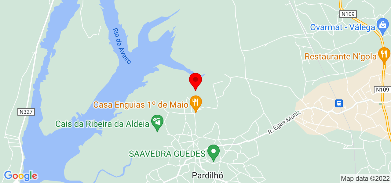 Silv&eacute;rio Monteiro - Aveiro - Estarreja - Mapa