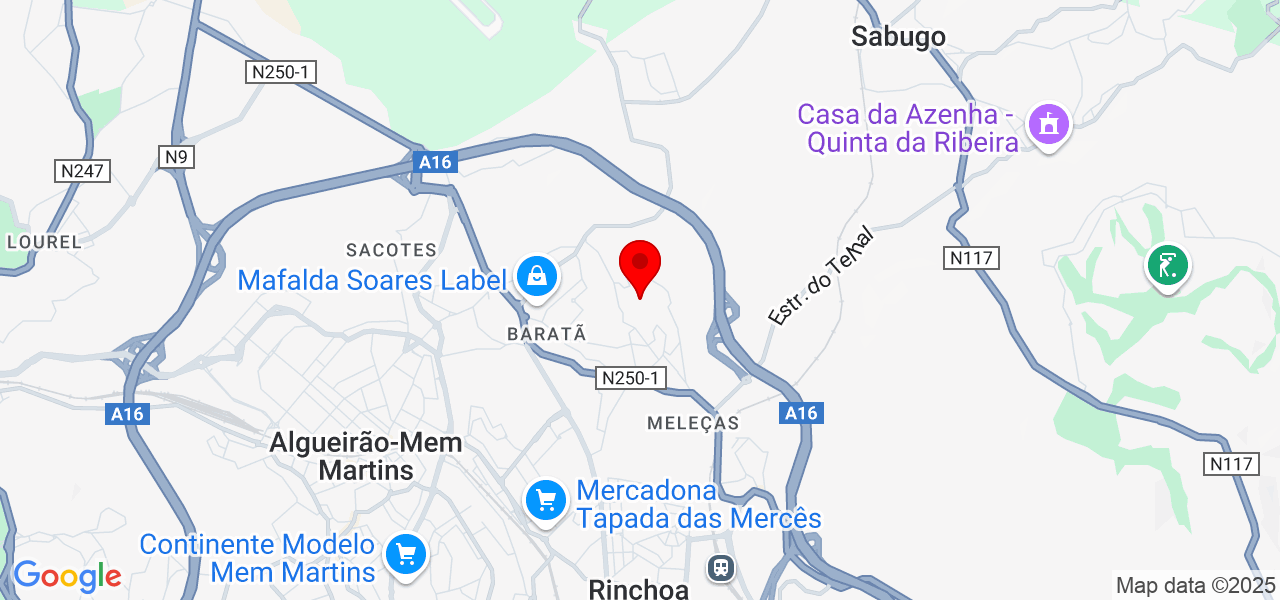 N&aacute;dia Ferreira - Lisboa - Sintra - Karte
