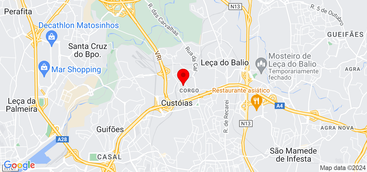 Cristina Tranocoso - Porto - Matosinhos - Mapa