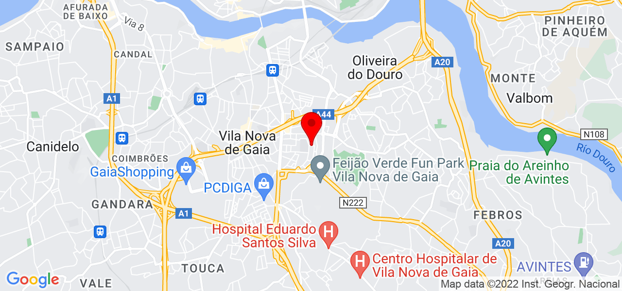 Átila santos - Porto - Vila Nova de Gaia - Map