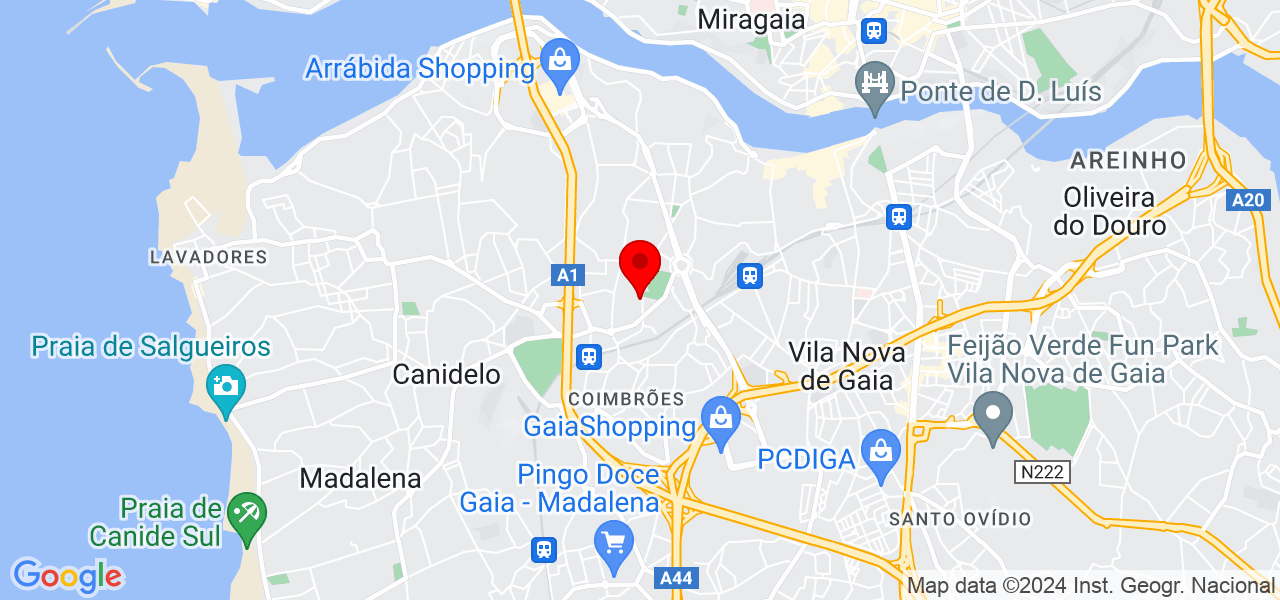Igor Castro - Porto - Vila Nova de Gaia - Mapa