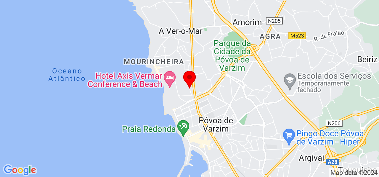 Lu&iacute;s Oliveira - Porto - Póvoa de Varzim - Mapa