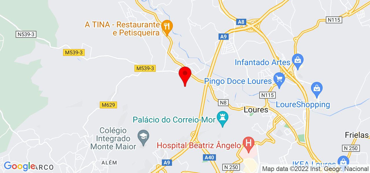 Paulo Rodrigues - Lisboa - Loures - Mapa