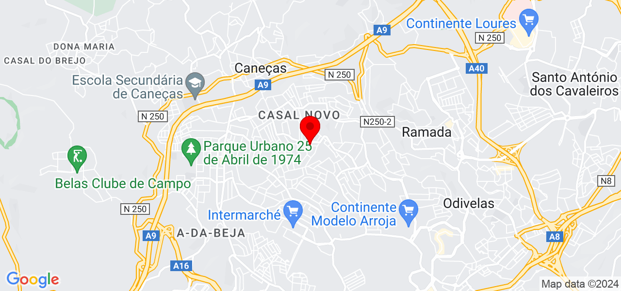 Bu&eacute; Limpo - Lisboa - Odivelas - Mapa