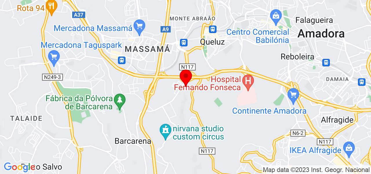 Amizade - Lisboa - Oeiras - Mapa