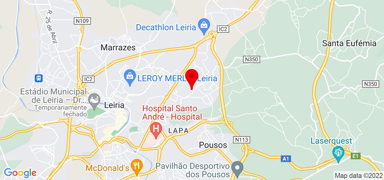 Rp Remodela&ccedil;&otilde;es - Leiria - Leiria - Mapa