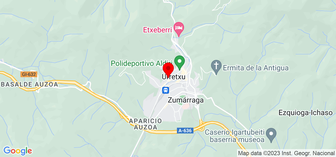 Esperanza Garc&iacute;a Aguilar - País Vasco - Urretxu - Mapa