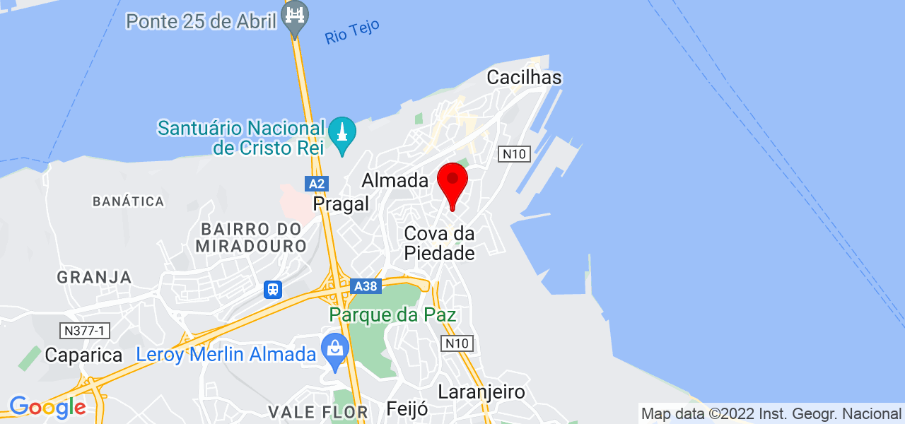 Arminda Ferreira - Setúbal - Almada - Mapa