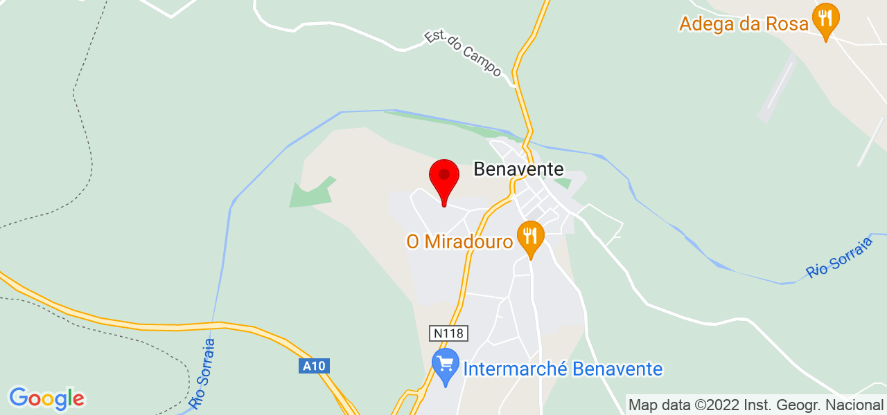 Rs babolim - Santarém - Benavente - Mapa