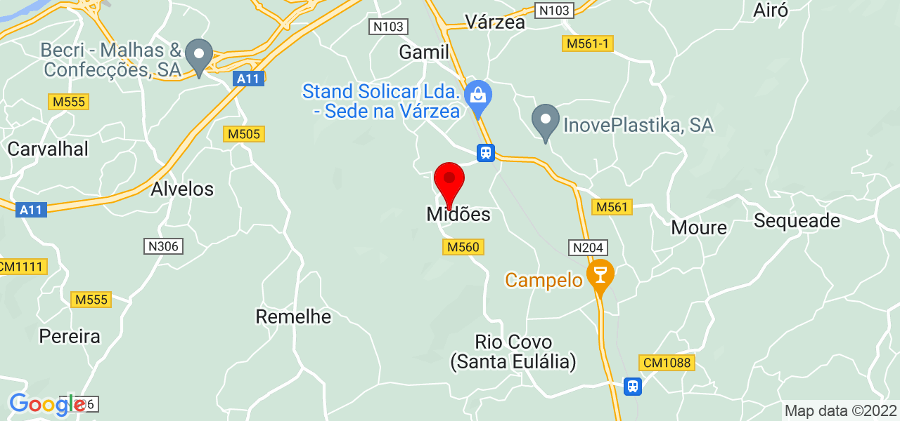 Rui Tomé - Braga - Barcelos - Mapa