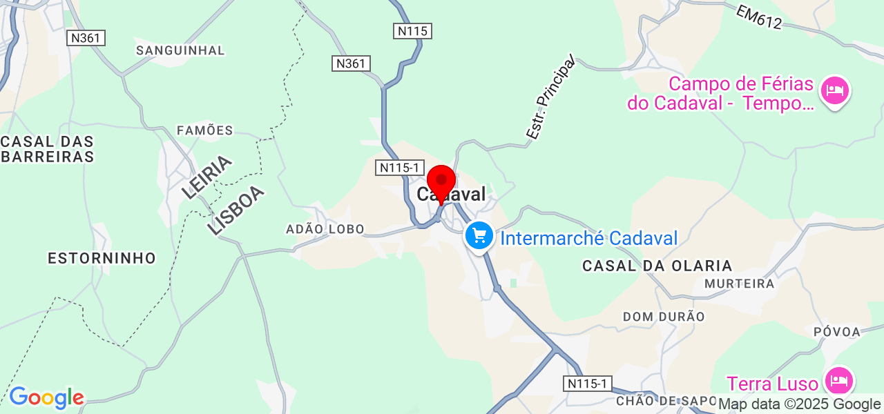 Leandro Gonçalves - Lisboa - Cadaval - Map