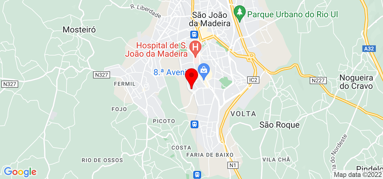 Catarina Tavares - Aveiro - São João da Madeira - Mapa