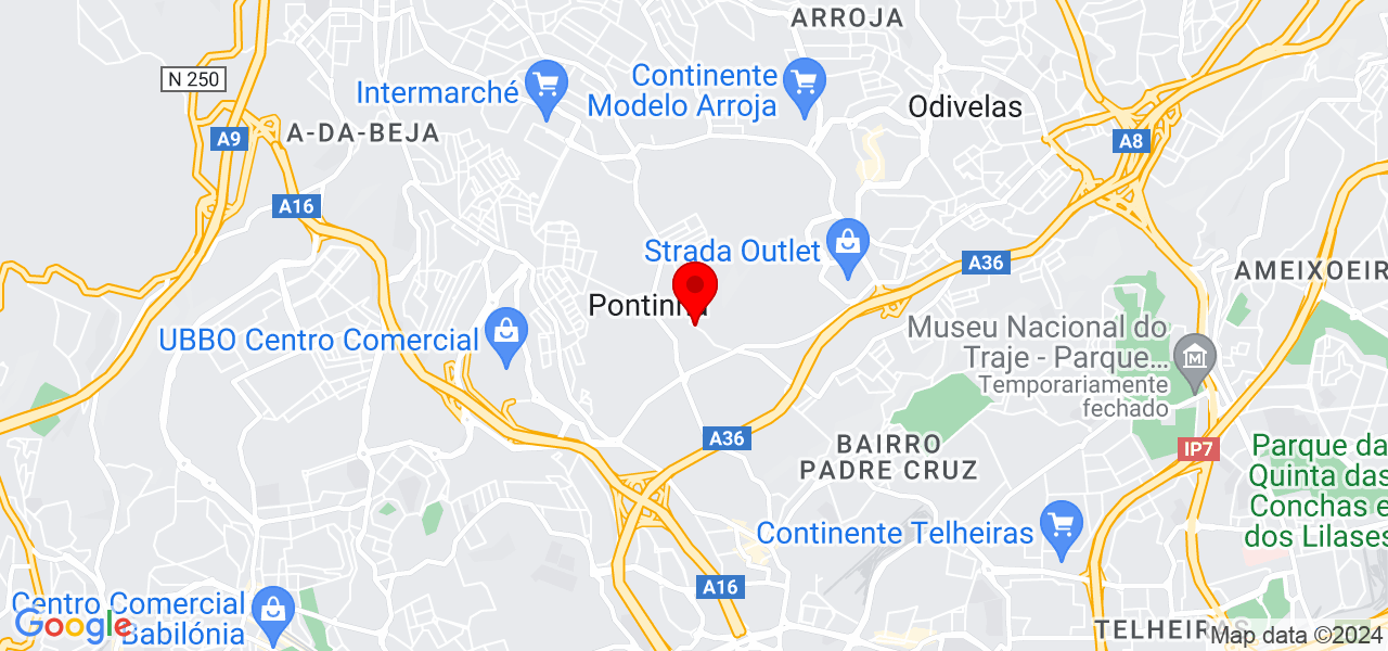 Andrea Ver&iacute;ssimo - Lisboa - Odivelas - Mapa