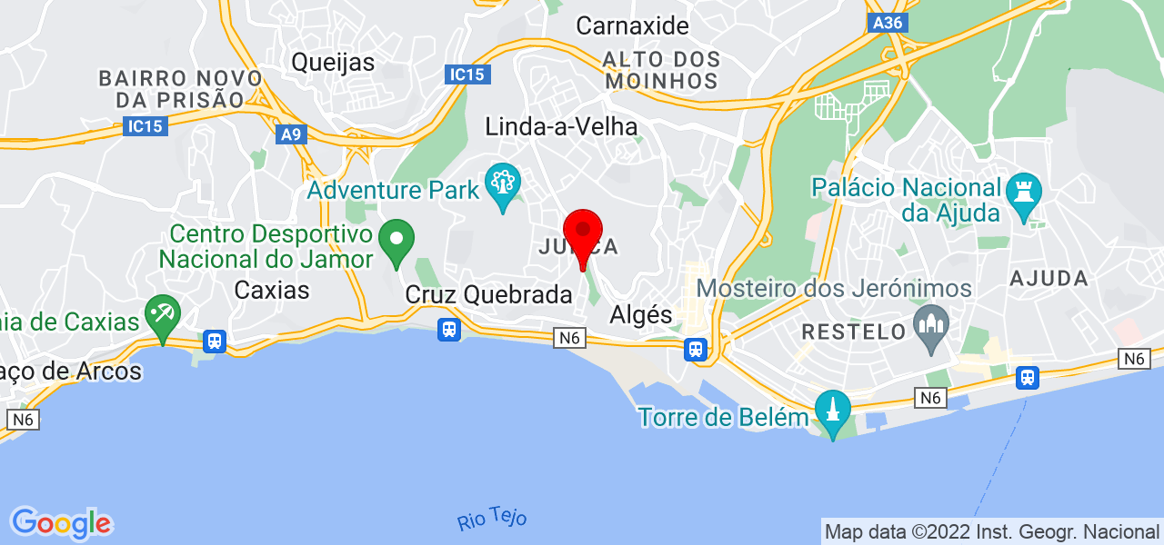 O Cantinho Real - Lisboa - Oeiras - Mapa