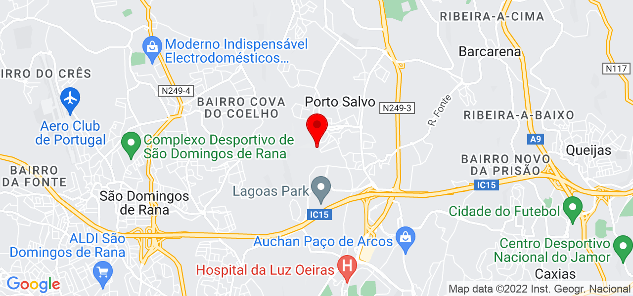 Leonardo Montagem ArtDefine - Lisboa - Oeiras - Mapa