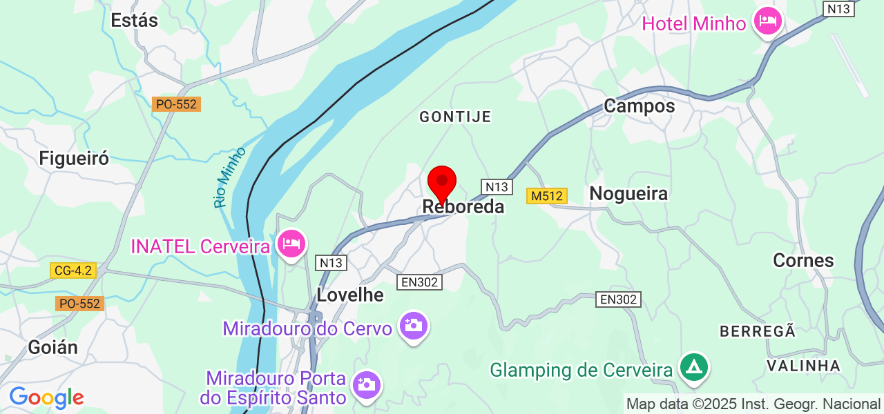 Luísa Amaro - Viana do Castelo - Vila Nova de Cerveira - Map