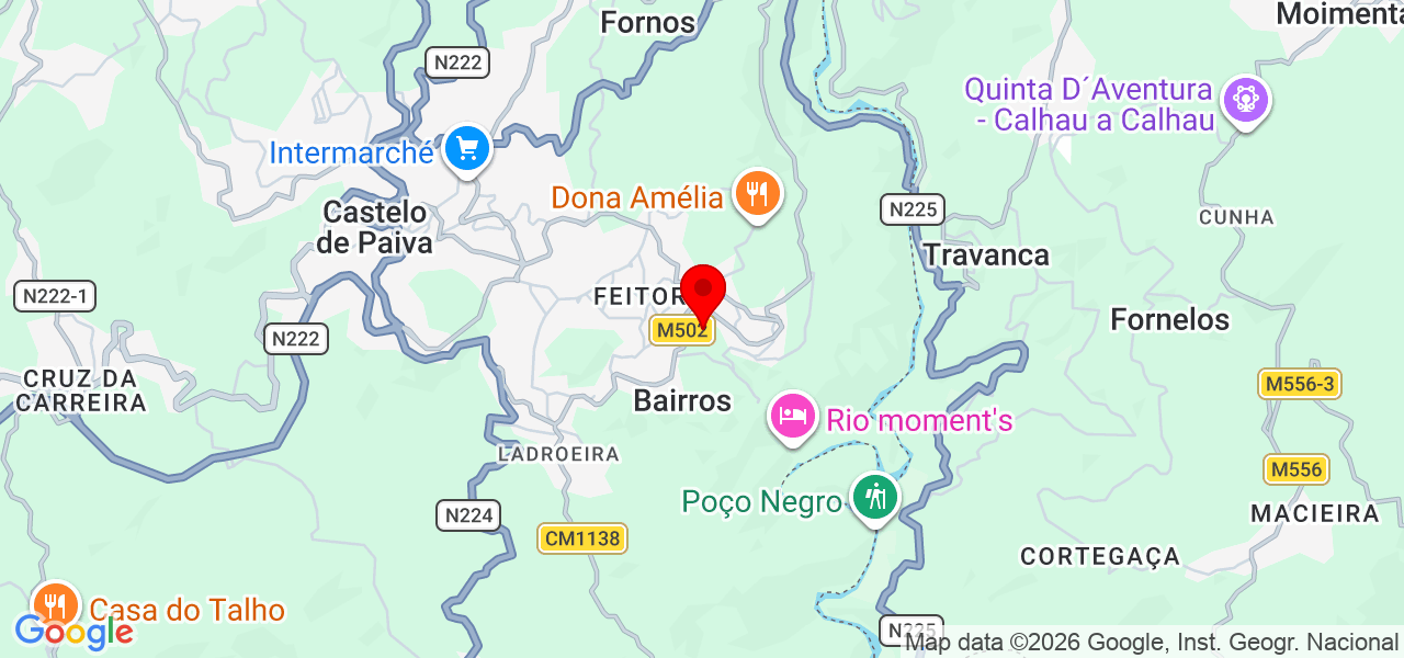 Arqen - Aveiro - Castelo de Paiva - Mapa