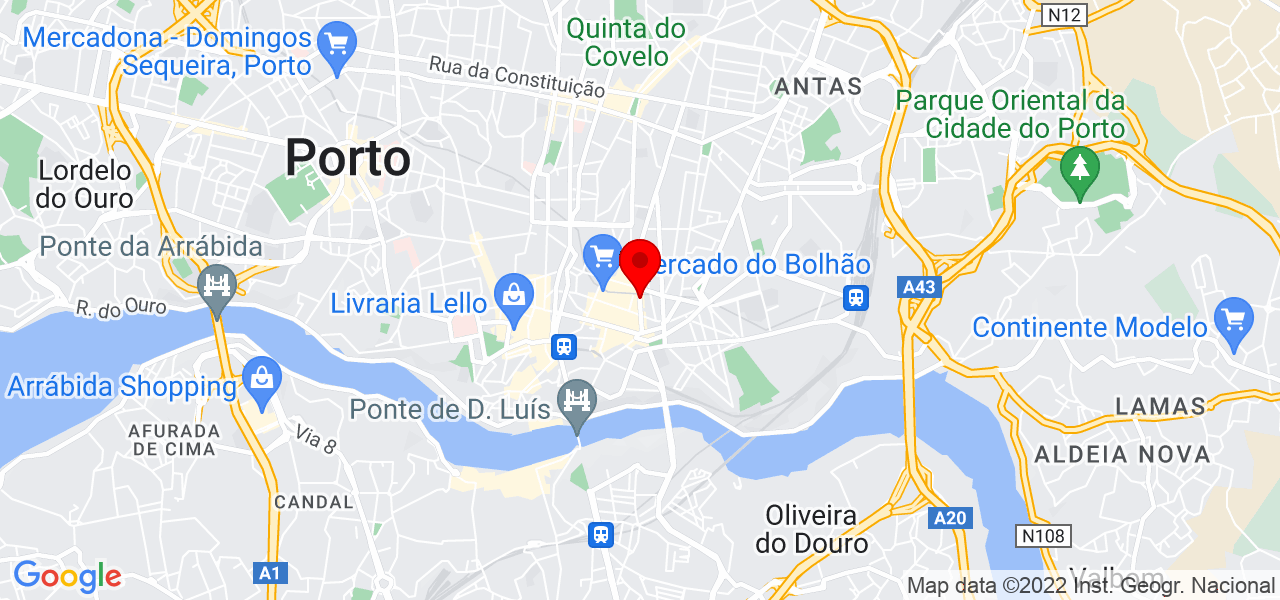 Mois&eacute;s Lopes - Porto - Porto - Mapa