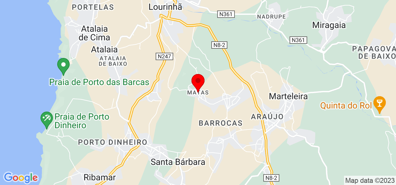 Ana Paula Costa - Lisboa - Lourinhã - Mapa