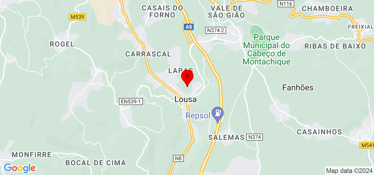 Ramos - Lisboa - Loures - Mapa