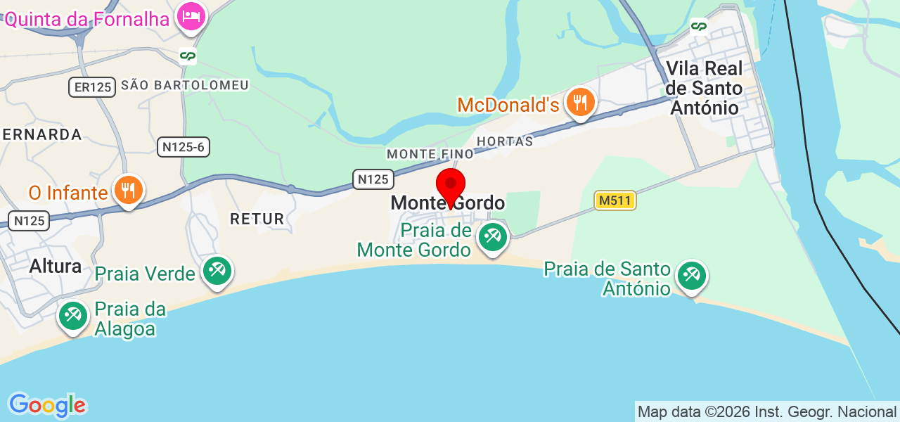 Mi silva - Faro - Vila Real de Santo António - Map