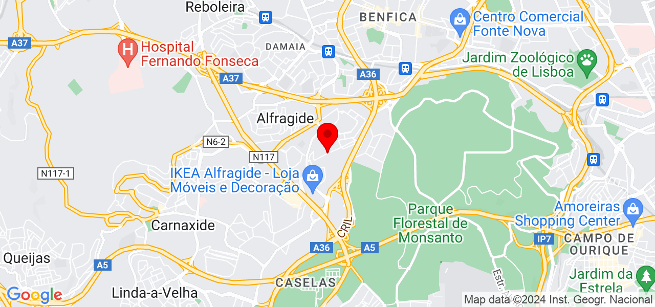 Prestige Criterion, Lda. - Lisboa - Amadora - Map