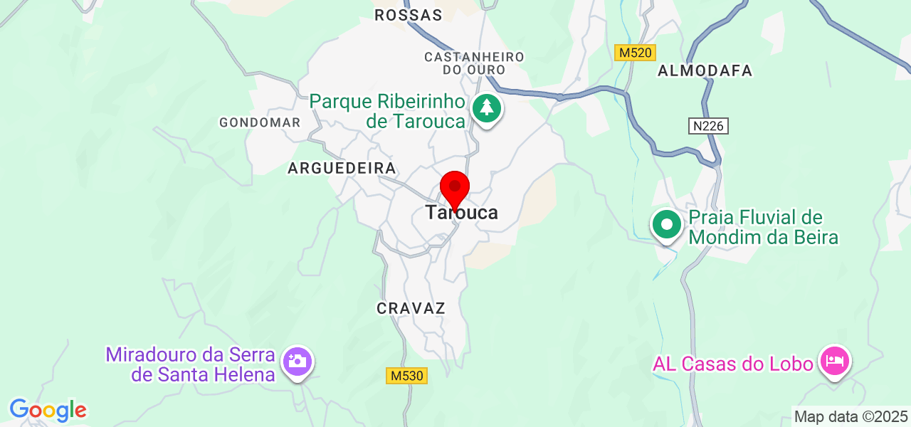 Ângelo Ferreira - Viseu - Tarouca - Map