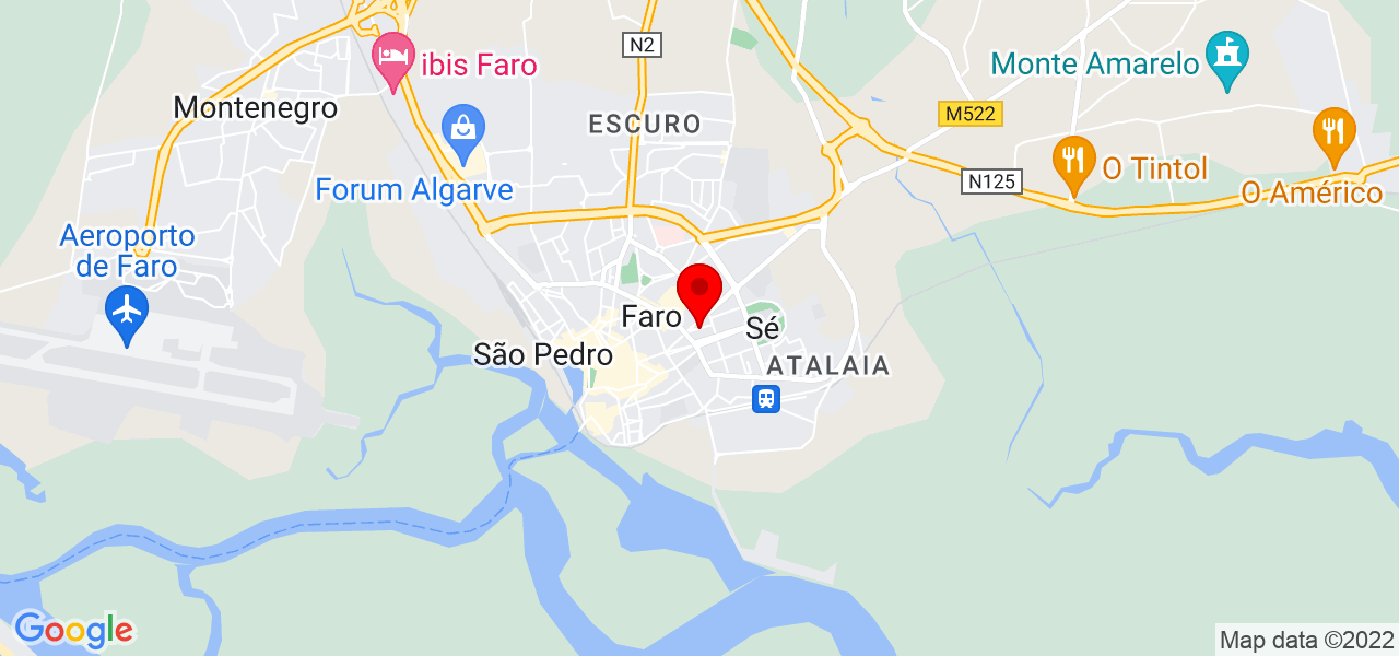 Milla Brand&atilde;o - Faro - Faro - Mapa